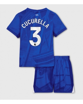 Chelsea Marc Cucurella #3 Maglia Gara Casa Repliche 2025-26 Bambino Maniche Corte